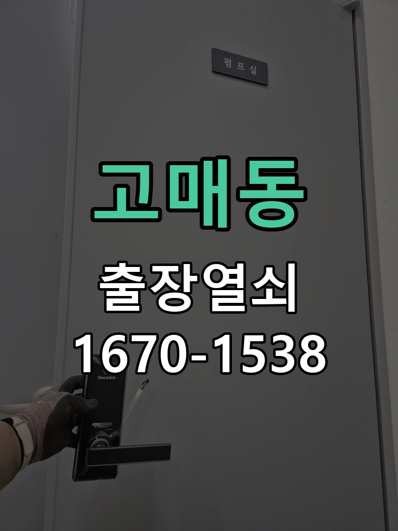 고매동 현관문 보조키 열쇠 분실 키통 교체 작업 완료 후 정상 작동 확인