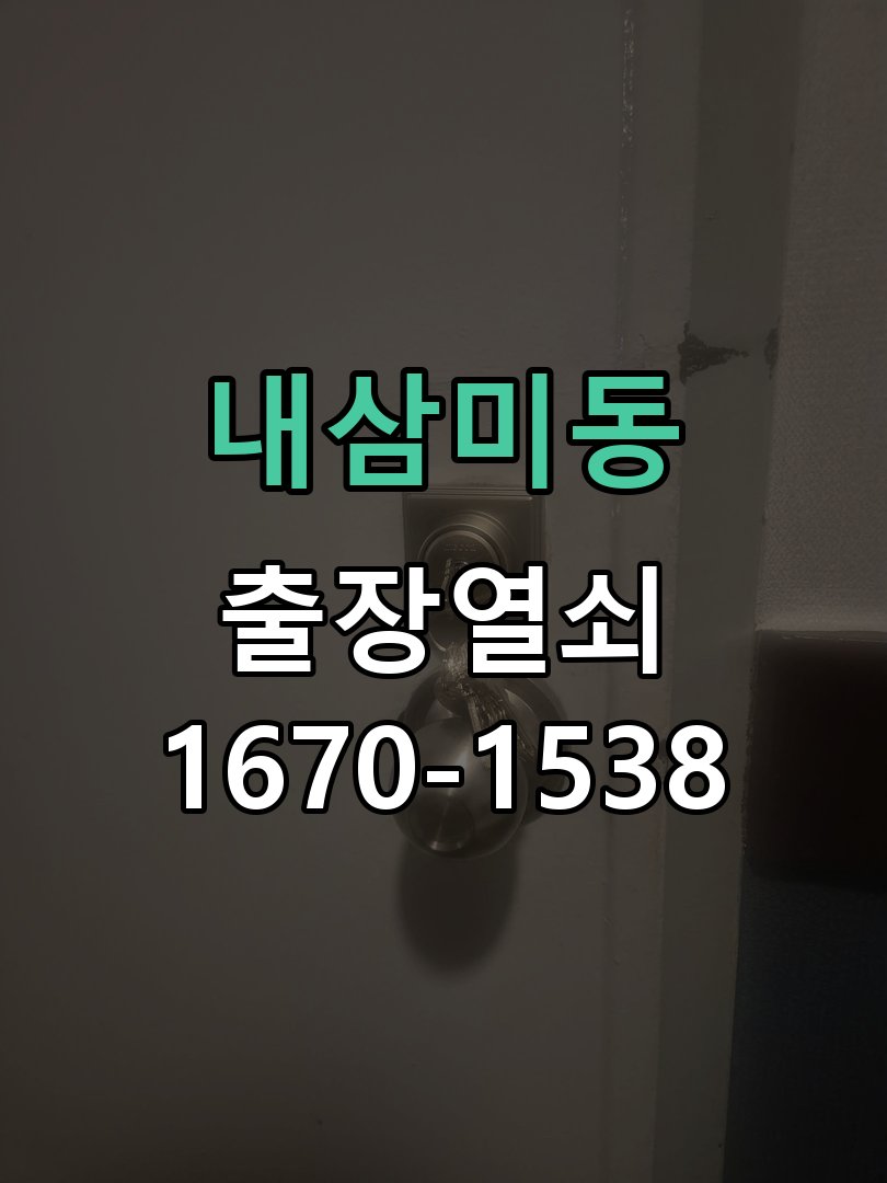 내삼미동 창고 대문 개폐기 열쇠 고장 교체 주택 대문 개폐기 버튼을 눌러도 문이 열리지 않고 걸림 현장 출장