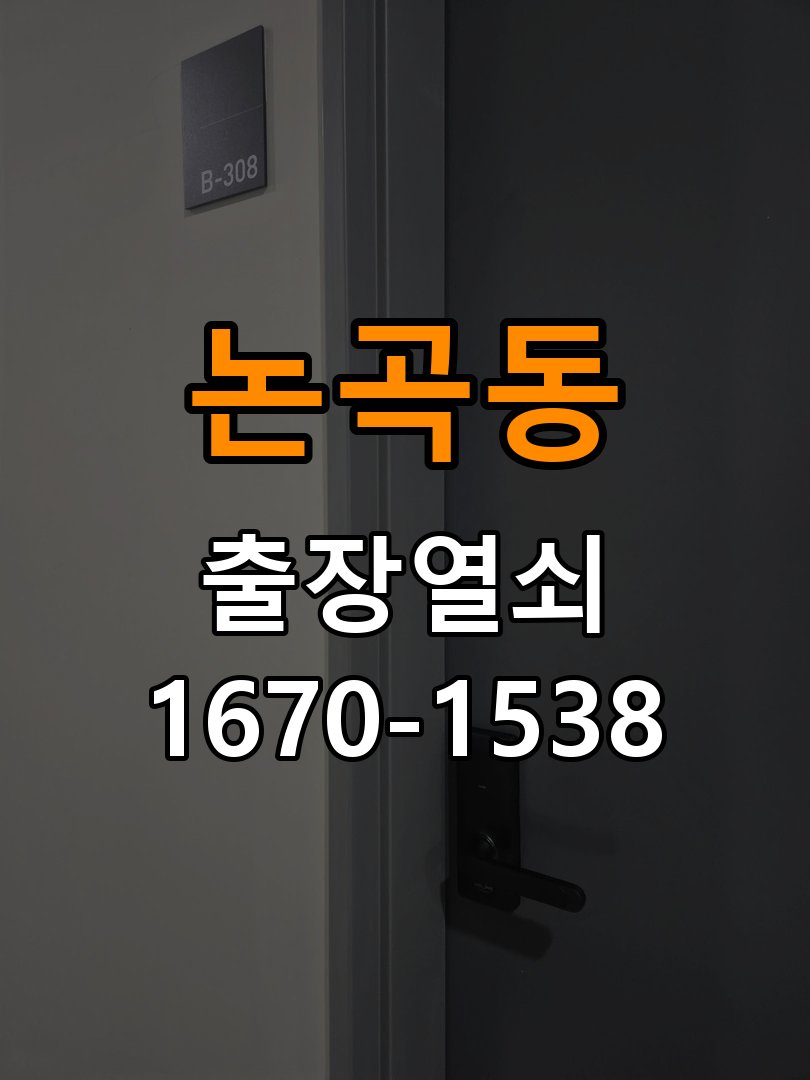 논곡동 창고 대문 개폐기 열쇠 고장 교체 작업 완료 후 정상 작동 확인