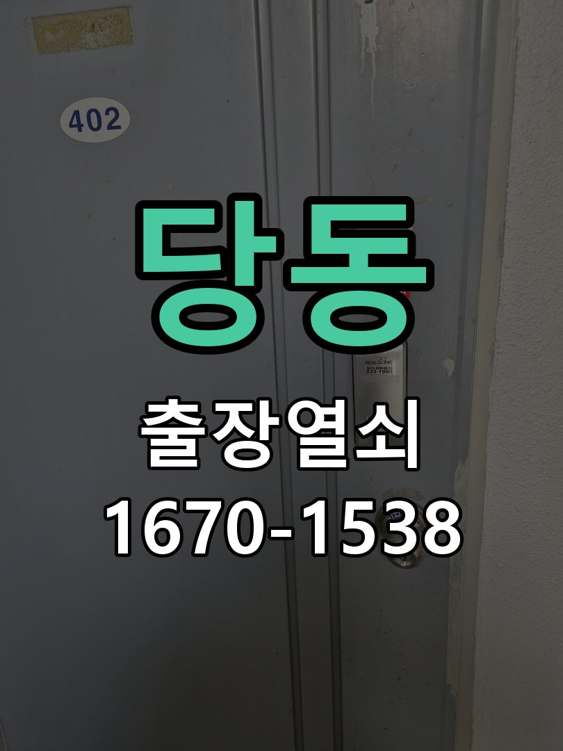 당동 화장실문 잠겼을때 손잡이 고장 개문 작업 완료 후 정상 작동 확인