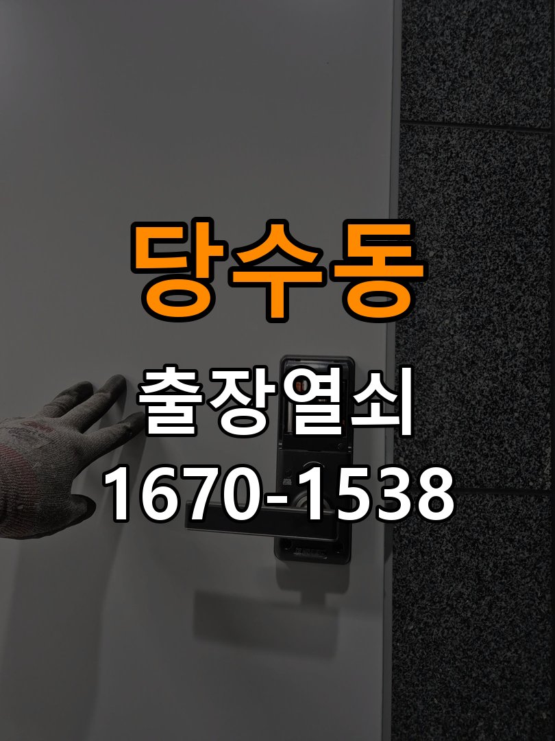 당수동열쇠 아파트 도어락 비밀번호 분실 파손없이 개문 가이드 참고 사진 3
