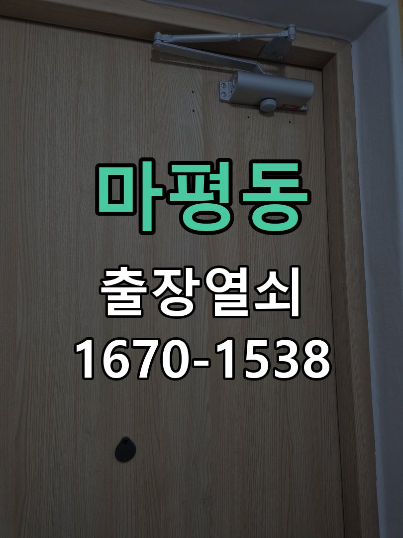 마평동 방문 모티스 래치볼트 걸림 안열림 출장 작업 완료 후 정상 작동 확인