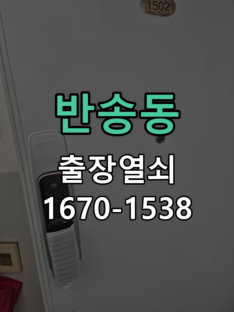 반송동 열쇠 부러짐 키 실린더 교체 열쇠 구멍 안에서 키가 꺾여 부러진 채 박혀 문이 안 열림 현장 출장