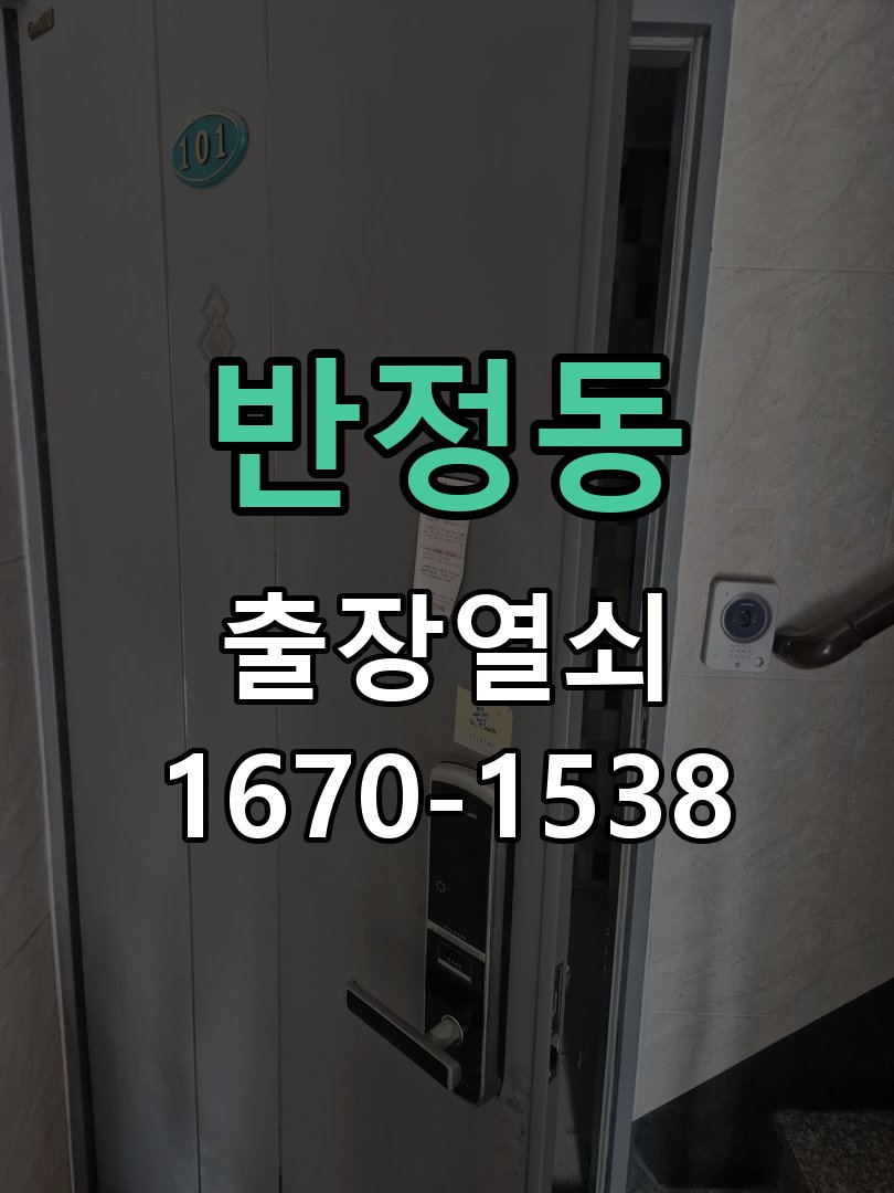 반정동 보조키 특수키 안전고리 추가 설치 작업 완료 후 정상 작동 확인
