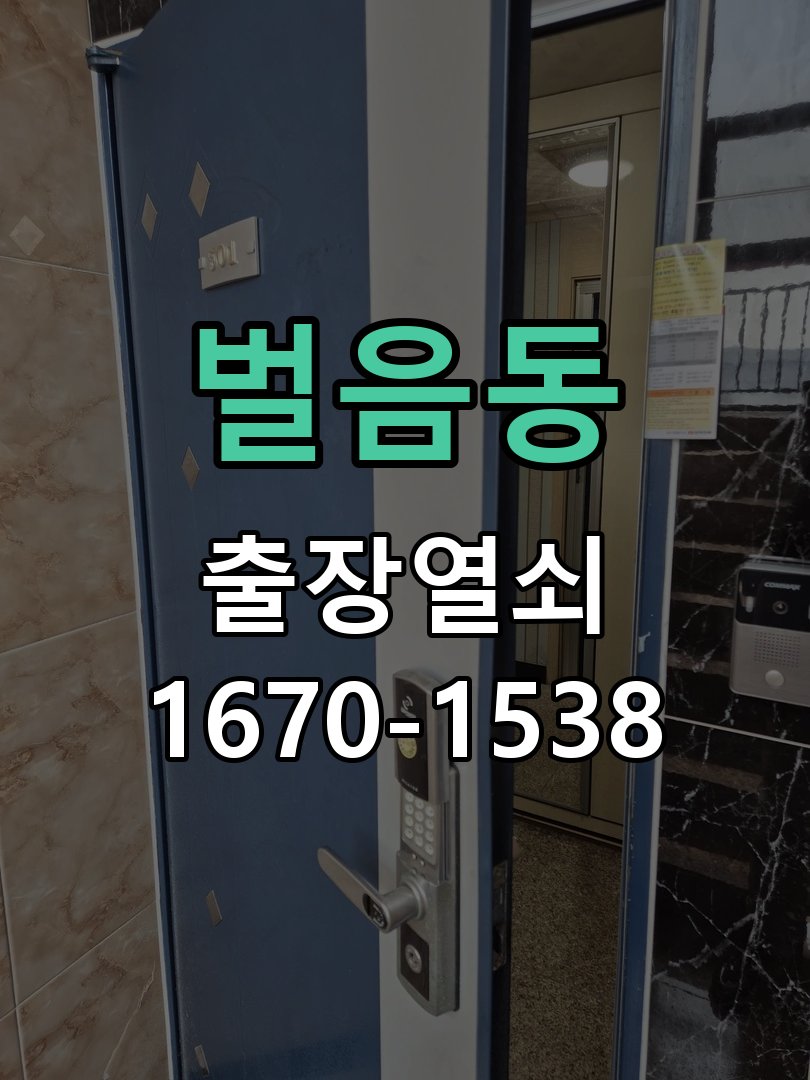 벌음동 현관문 보조키 열쇠 분실 키통 교체 도어락 위의 특수 보조키 열쇠를 잃어버려 문을 열지 못함 현장 출장