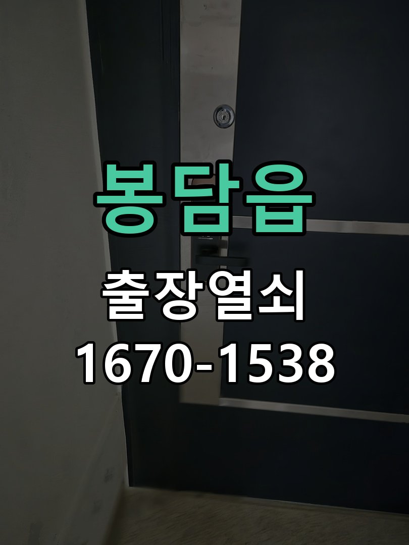 봉담읍 현관문 보조키 열쇠 분실 키통 교체 작업 완료 후 정상 작동 확인