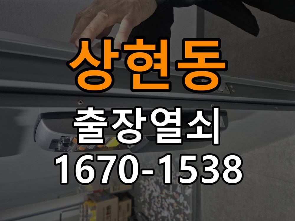상현동열쇠 아파트 도어락 소리만 나고 안 열리는 증상 해결 참고 사진 1
