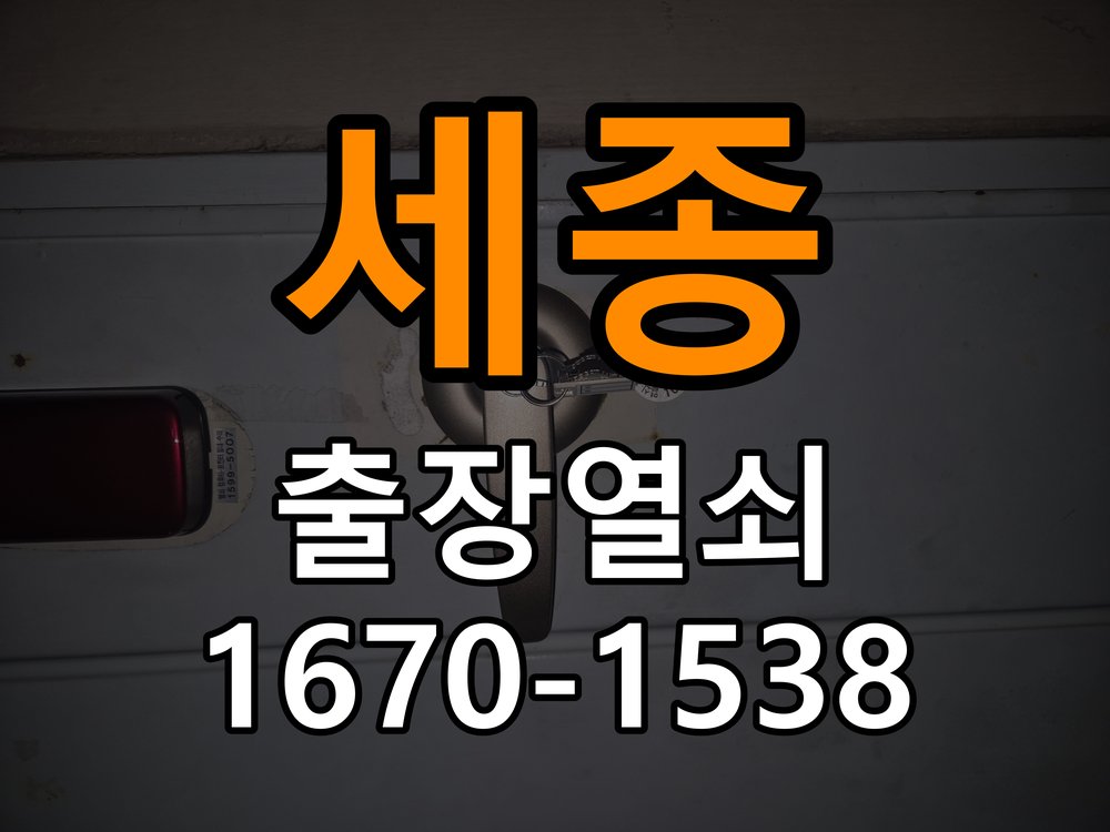세종 창고 대문 개폐기 열쇠 고장 교체 작업 완료 후 정상 작동 확인