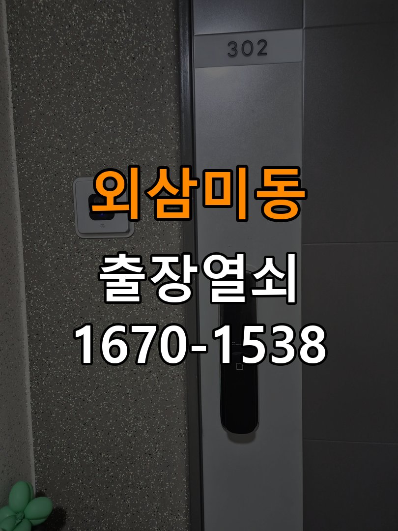 외삼미동도어락 열쇠 출장 24시 빌라 디지털 번호키 오류음 해결 및 관리법 참고 사진 1