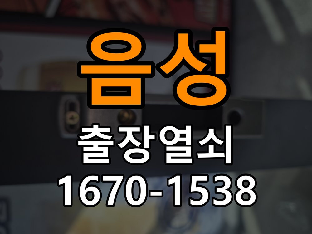 음성 현관문 보조키 열쇠 분실 키통 교체 작업 완료 후 정상 작동 확인