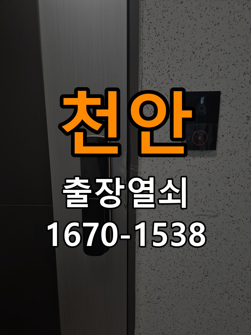 천안 현관문 보조키 열쇠 분실 키통 교체 작업 완료 후 정상 작동 확인